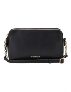 Nine West Penny Black Camera Crossbody Bag