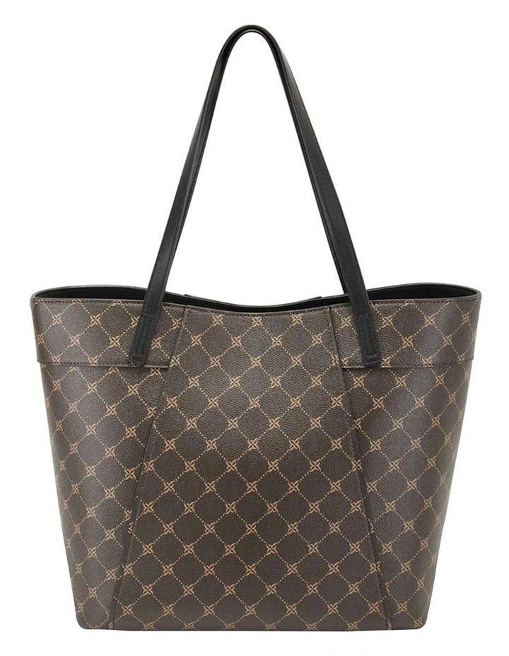 Nine West Sunnyside Dark Brown Logo Tote Bag 2 Nine West Sunnyside Dark Brown Logo Tote Bag - Image 2