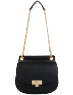 Nine West Torin Black Saddle Crossbody Bag