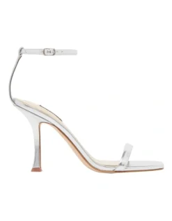 Nine West Yess Silver Heels