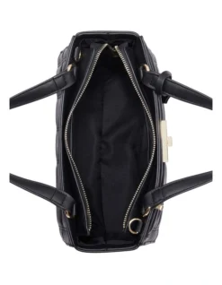 Nine West Sadie Black Zip Top Satchel Bag -Nine West 899164720 3 720x928