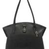 Nine West Nemi Black Zip Top Tote Bag