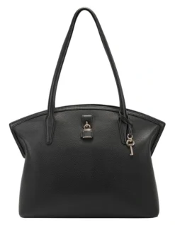 Nine West Nemi Black Zip Top Tote Bag