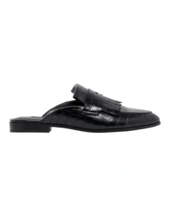 Nine West Kilts Black Flat Mules