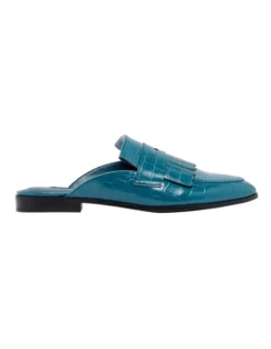 Nine West Kilts Teal Flat Mules