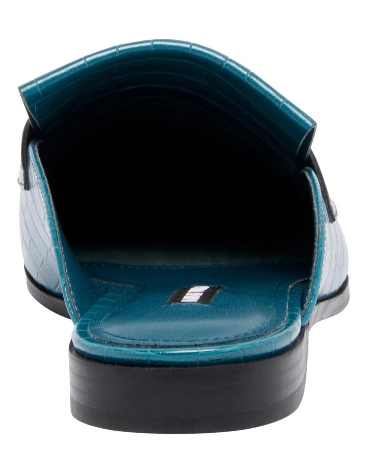 Nine West Kilts Teal Flat Mules 4 Nine West Kilts Teal Flat Mules - Image 4