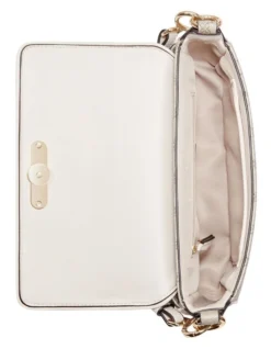Nine West Zetta Beige Logo Milk Flapover Shoulder Bag 7 Nine West Zetta Beige Logo Milk Flapover Shoulder Bag -Nine West 920251900 4 720x928