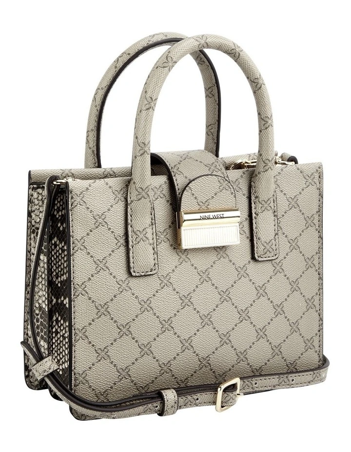 Nine West Kathy Mini Jet Set Tote Bag In Beige Multi 2 Nine West Kathy Mini Jet Set Tote Bag In Beige Multi - Image 2