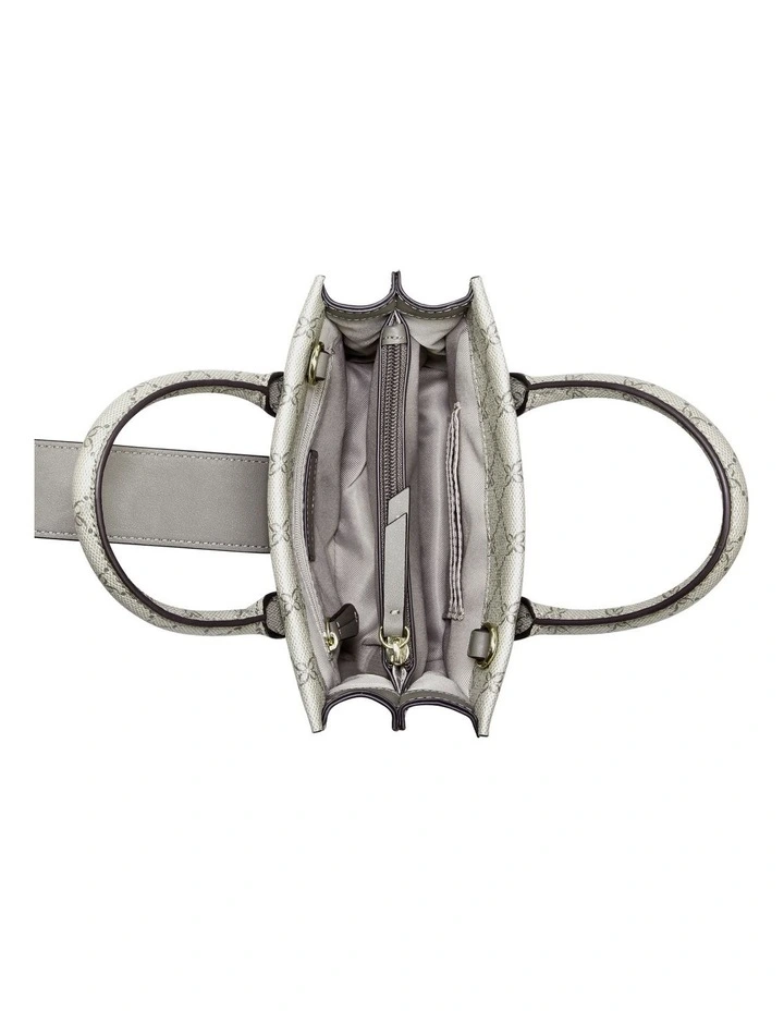 Nine West Kathy Mini Jet Set Tote Bag In Beige Multi 3 Nine West Kathy Mini Jet Set Tote Bag In Beige Multi - Image 3