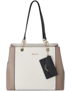 Nine West Basil Tote Bag In Milk Multi