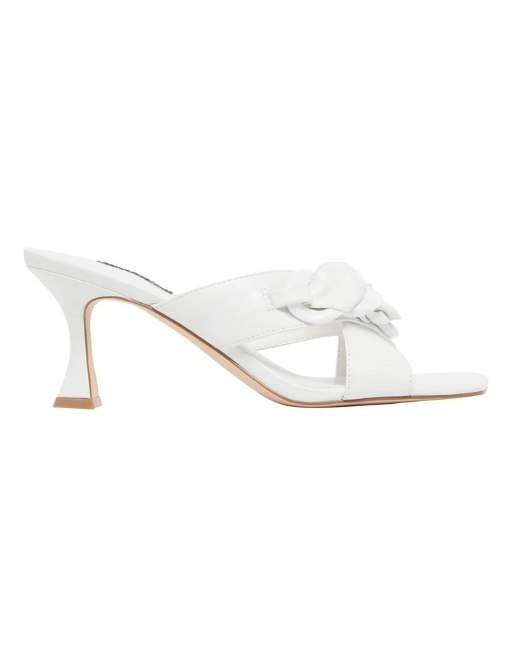 Nine West Paytin Sandals In White 1 Nine West Paytin Sandals In White