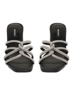 Nine West Glitz Sandal In Black -Nine West 947611000 3 720x928