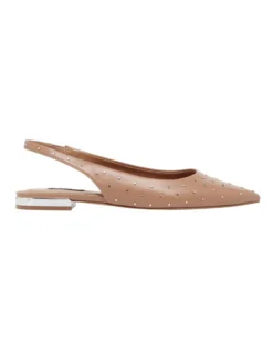 Nine West Lucees Ballet Flat In Tan