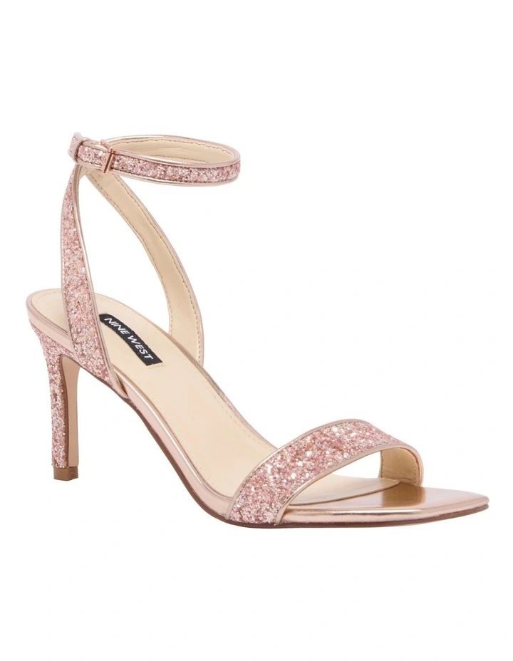 Nine West Handle Glitter Sandal In Rose 2 Nine West Handle Glitter Sandal In Rose - Image 2