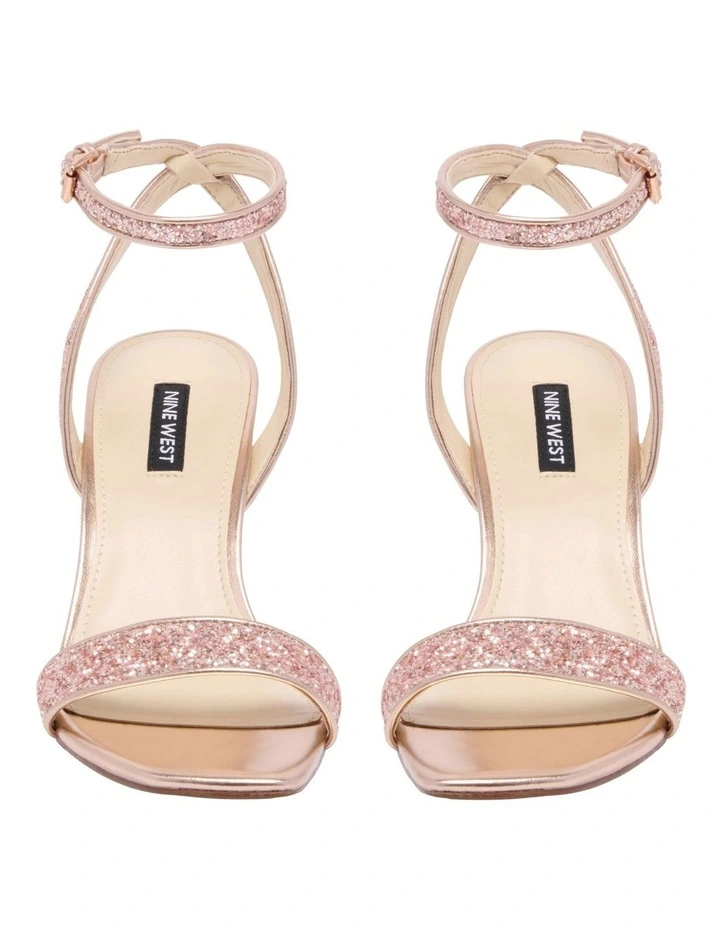 Nine West Handle Glitter Sandal In Rose 3 Nine West Handle Glitter Sandal In Rose - Image 3