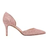 Nine West Menlo Glitter Pump In Rose Gold