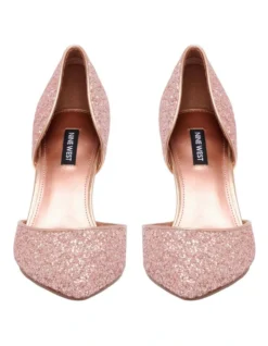 Nine West Menlo Glitter Pump In Rose Gold -Nine West 947641510 3 720x928