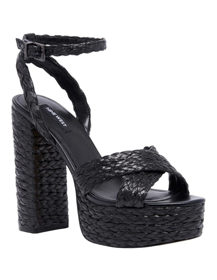 Nine West Hadyn Platform Sandal In Black 2 Nine West Hadyn Platform Sandal In Black - Image 2