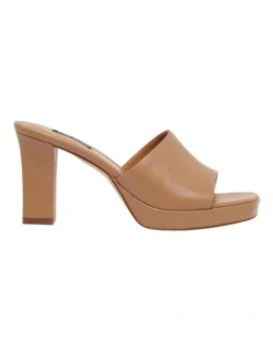 Nine West Behot Platform Sandal In Tan
