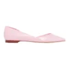 Nine West Aery Crocodile Flat Shoe In Light Pink