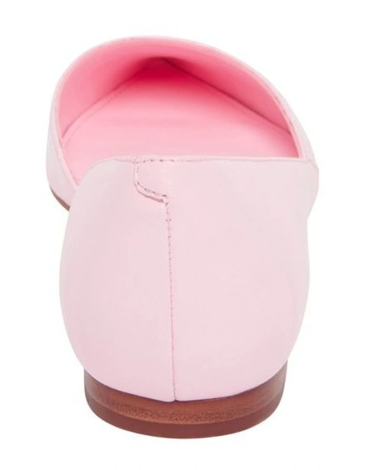 Nine West Aery Crocodile Flat Shoe In Light Pink 3 Nine West Aery Crocodile Flat Shoe In Light Pink - Image 3