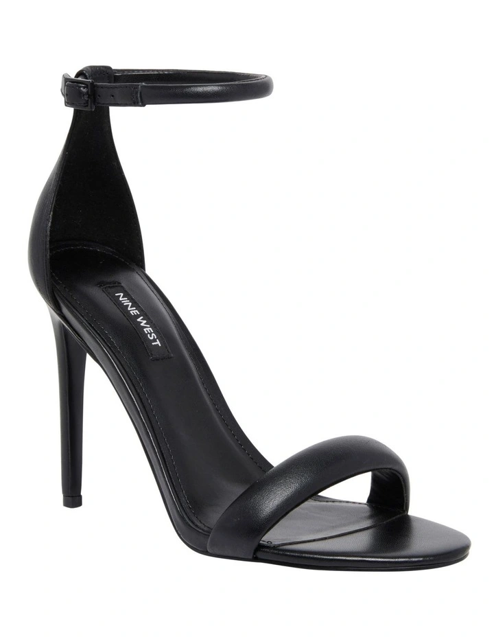 Nine West Teeya Heeled Sandal In Black 2 Nine West Teeya Heeled Sandal In Black - Image 2