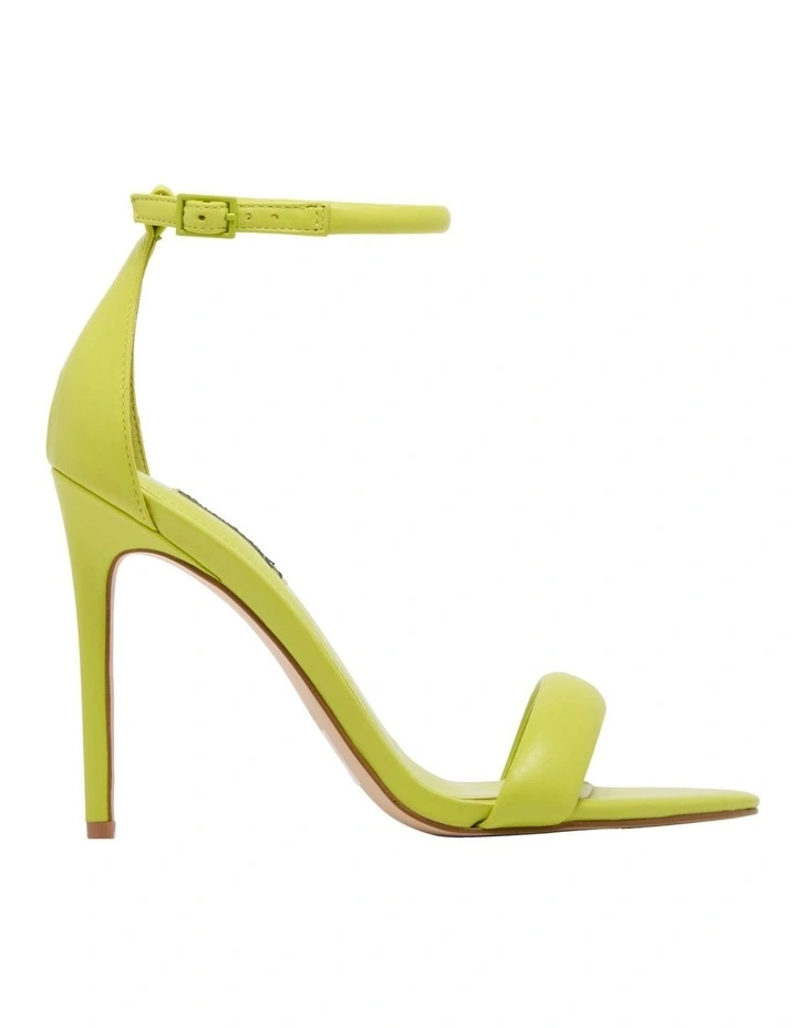 Nine West Teeya Heeled Sandal In Lime Green 1 Nine West Teeya Heeled Sandal In Lime Green