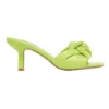 Nine West Knot Heeled Sandal In Lime Green
