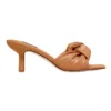 Nine West Knot Heeled Sandal In Tan