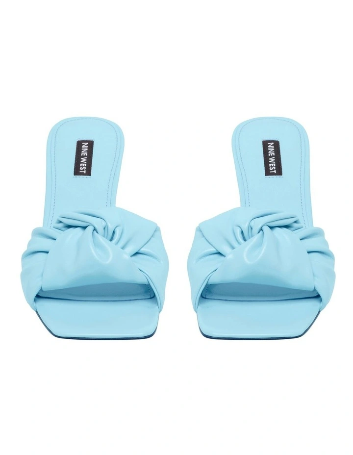 Nine West Knot Heeled Sandal In Light Blue 3 Nine West Knot Heeled Sandal In Light Blue - Image 3