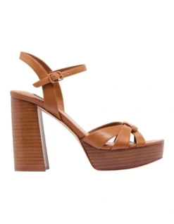 Nine West Rast Platform Sandal In Tan