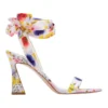 Nine West Kelsie Tie-Up Sandals In White Floral
