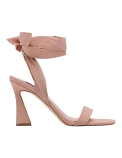 Nine West Kelsie Tie-Up Sandals In Light Pink