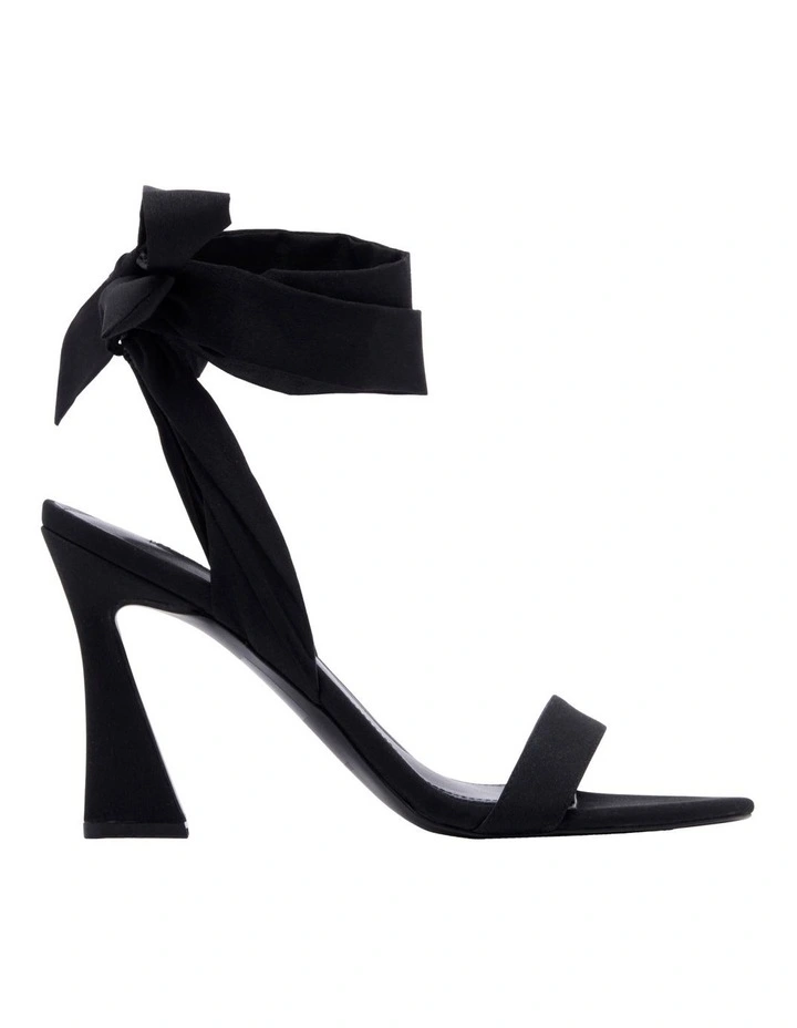 Nine West Kelsie Tie-Up Sandals In Black 1 Nine West Kelsie Tie-Up Sandals In Black