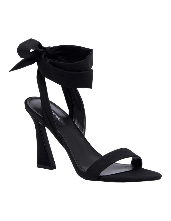Nine West Kelsie Tie-Up Sandals In Black 2 Nine West Kelsie Tie-Up Sandals In Black - Image 2