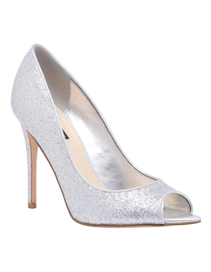 Nine West Prizz Pump In Silver 2 Nine West Prizz Pump In Silver - Image 2