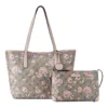 Nine West Delaine Floral Logo Tote Bag In Grey