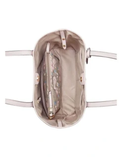 Nine West Delaine Floral Logo Tote Bag In Grey -Nine West 977787010 3 720x928