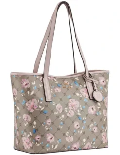 Nine West Delaine Floral Logo Tote Bag In Grey -Nine West 977787010 4 720x928