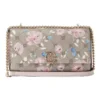 Nine West Kyelle Floral Logo Crossbody Bag In Grey