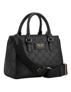 Nine West Houghton Black Satchel Bag In Black -Nine West 977788720 4 720x928