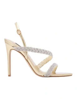 Nine West Tiff Sandal In Gold