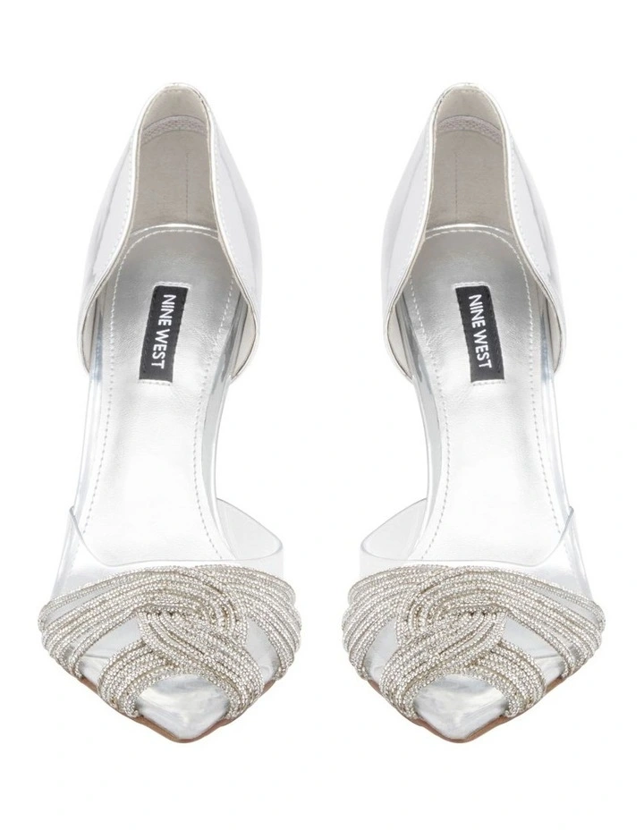 Nine West Toast Pump In Silver 3 Nine West Toast Pump In Silver - Image 3