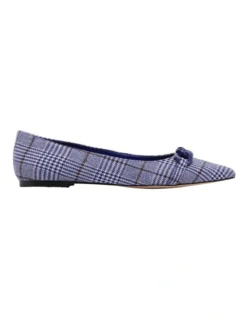 Nine West Brinks Flat In Blue