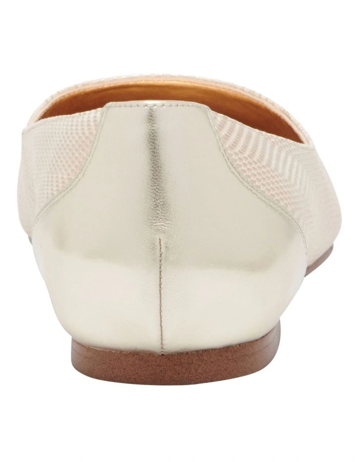 Nine West Boosa Flat In Gold 4 Nine West Boosa Flat In Gold - Image 4